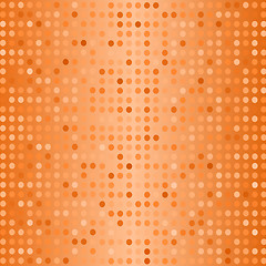 Image showing Halftone Pattern. Dots on Orange Background.