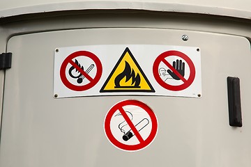Image showing Flammable material container