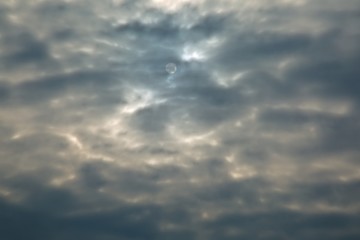 Image showing Clouds hiding the sun