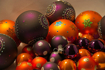 Image showing Close-up of Christmas Balls