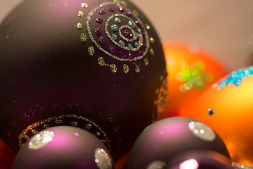 Image showing Close-up of Christmas Balls