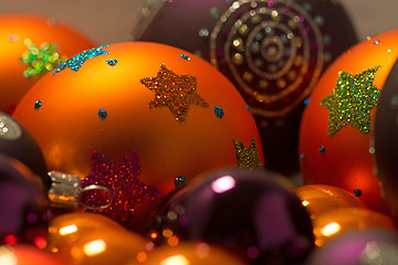 Image showing Close-up of Christmas Balls