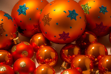 Image showing Close-up of Christmas Balls