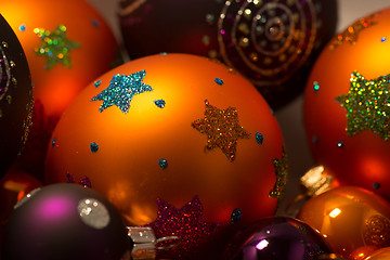 Image showing Close-up of Christmas Balls