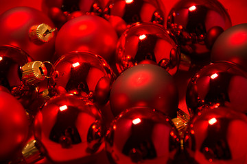 Image showing Close-up of Christmas Balls