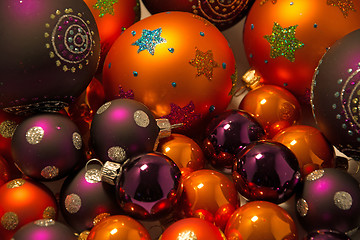 Image showing Close-up of Christmas Balls