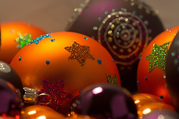 Image showing Close-up of Christmas Balls