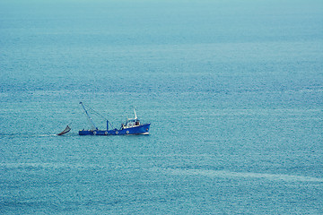 Image showing Fishing-boat in the Sea