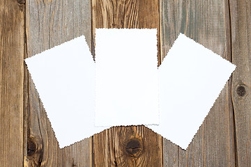 Image showing Three blank photo