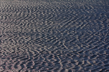 Image showing Monotonous ribbed wave: storm on the Arctic ocean