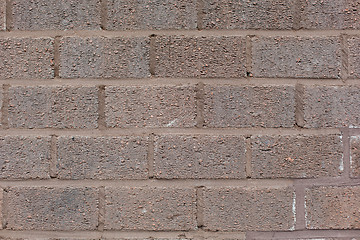 Image showing brown brick wall backdrop