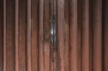 Image showing Background of old metal door  