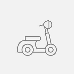 Image showing Scooter line icon.