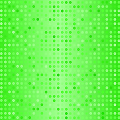 Image showing  Dots on Green Background. Halftone Texture.