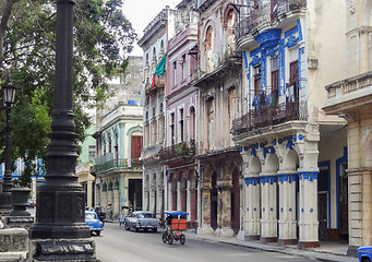 Image showing street scenery in Havana