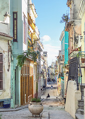 Image showing street scenery in Havana