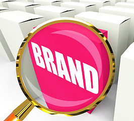 Image showing Brand Packet Refers to Branding Marketing and Labels