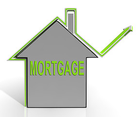 Image showing Mortgage House Means Repayments On Property Loan