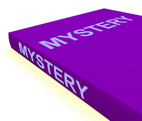 Image showing Mystery Book Shows Fiction Genre Or Puzzle To Solve