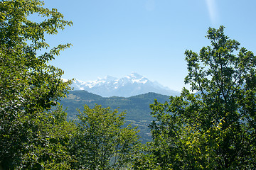 Image showing Hiking in mountain