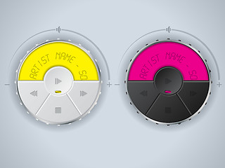 Image showing Compact car mp3 control panel design