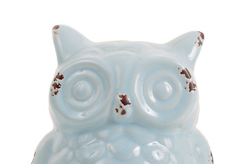 Image showing Blue owl gift, isolated