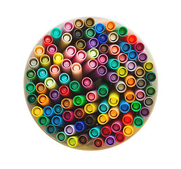 Image showing Collection of various felt tip pens