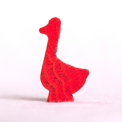 Image showing Wooden duck isolated