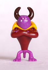 Image showing Funny devil made of plasticine