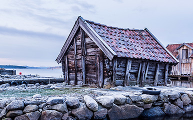 Image showing Old boathouse
