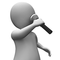 Image showing Singer Singing Shows Music Songs Or Karaoke Talent Concert