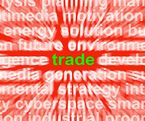 Image showing Trade Word Means Business Commerce Buying And Selling