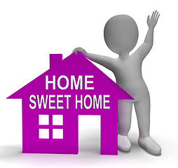 Image showing Home Sweet Home House Shows Familiar Cozy And Welcoming