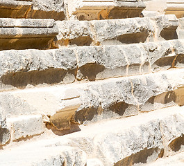 Image showing in turkey europe aspendos the old theatre abstract texture of st