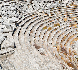 Image showing the old  temple and theatre in termessos antalya turkey asia sky