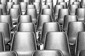 Image showing empty seat in italy europe background black  texture