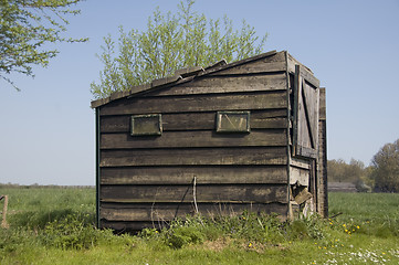 Image showing Old Barn standing in the polder