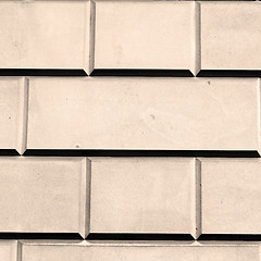 Image showing in london abstract    texture of a ancien wall and ruined brick