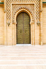 Image showing old door in morocco africa ancien   brown