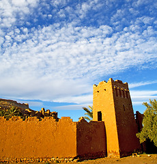 Image showing africa in morocco the old contruction and the historical village