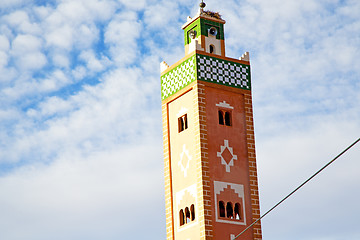 Image showing  muslim   in   mosque  the history  symbol morocco  africa  mina