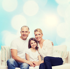 Image showing happy family at home