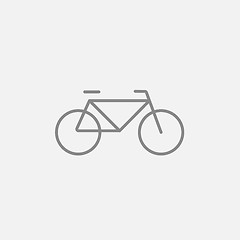 Image showing Bicycle line icon.