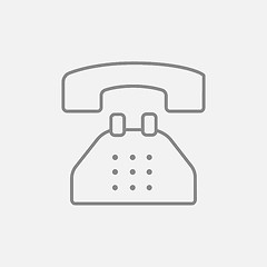 Image showing Telephone line icon.