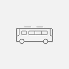 Image showing Bus line icon.