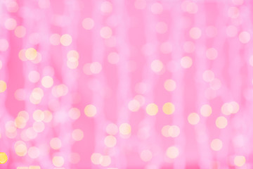 Image showing pink blurred background with bokeh lights