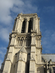 Image showing Notre-Dame cathedral tower