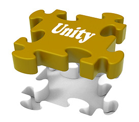 Image showing Unity Shows Partners Teams Teamwork Or Collaboration