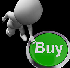 Image showing Buy Button For Commerce And Retail Purchasing