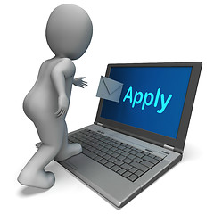 Image showing Apply Email Shows Applying For Employment Online